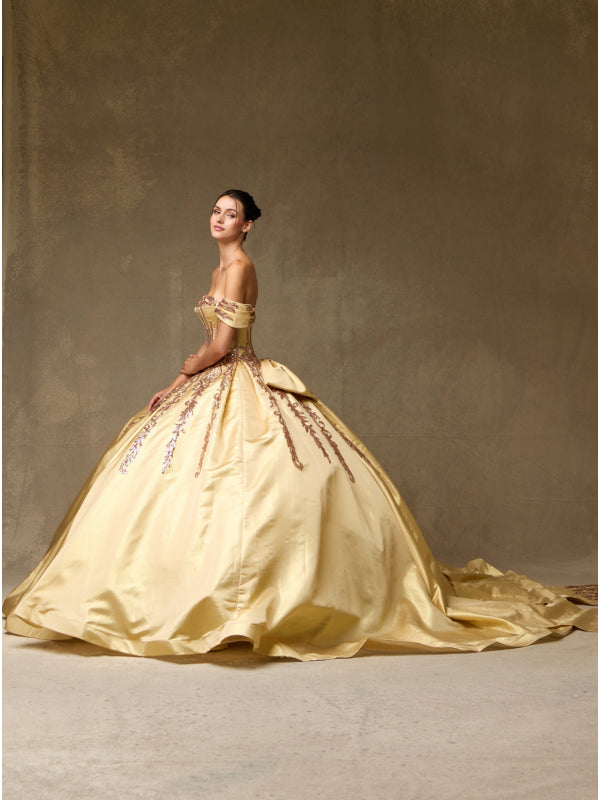 Vestido de Gala (SRQ2558_GOLD) - imagen 4