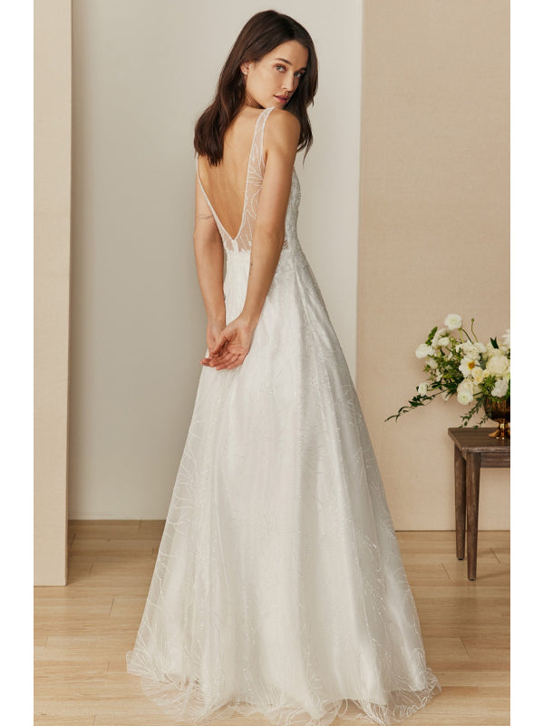 Vestido línea A con escote Profundo (MZW320) - imagen 2