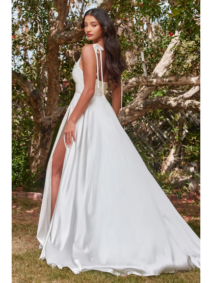 Vestido largo Satín -S/XL- (bd104w) - imagen 2