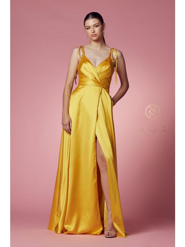 Vestido de Fiesta (R1029.1) - Yellow