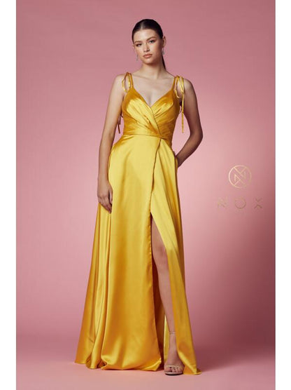Vestido de Fiesta (R1029.1) - Yellow