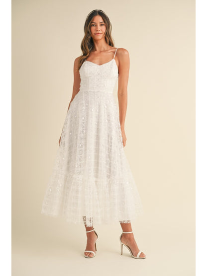 Vestido midi (P1817481151971547) - Off White