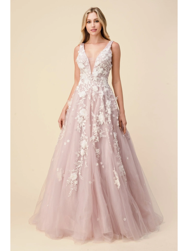 Vestido color Malva (a1028) - Mauve