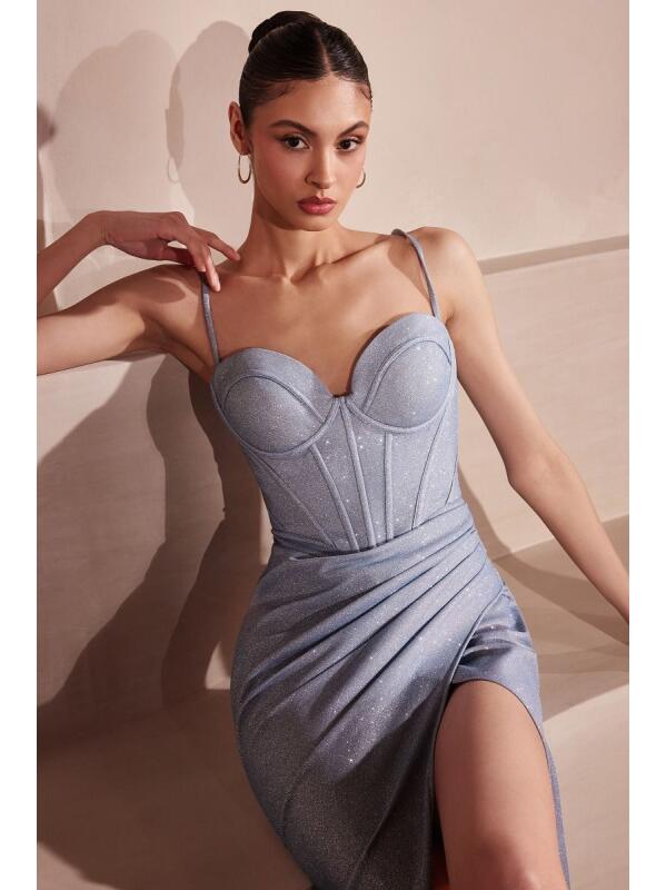 Vestido de Fiesta (T707.1) - Dusty Blue