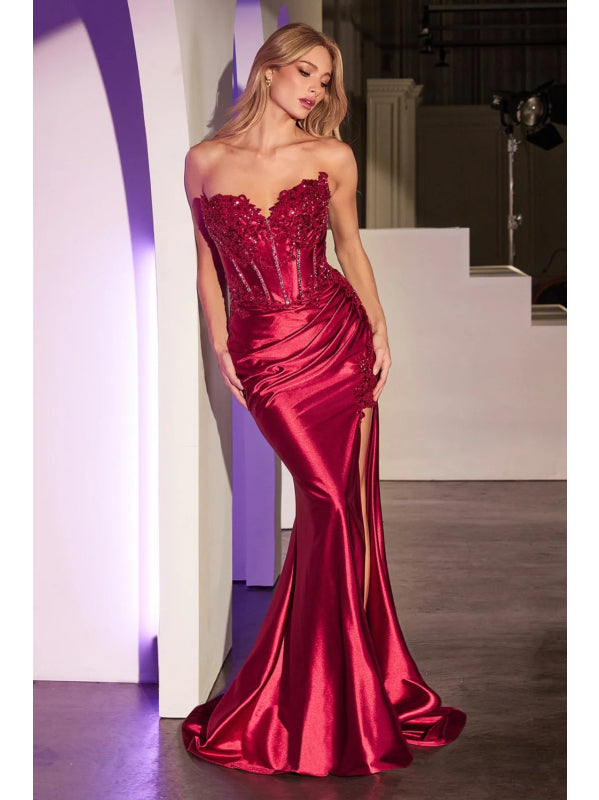 Vestido de Gala (kv1116.4) - Burgundy