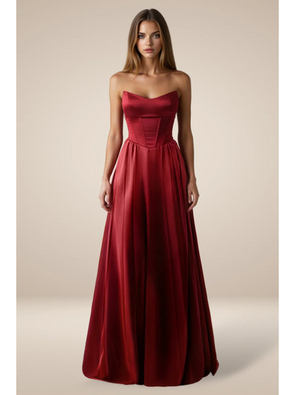 Vestido (T612) - Burgundy