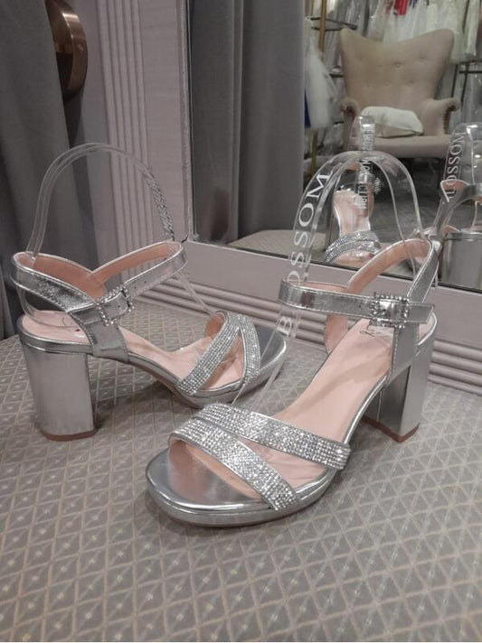 Sandalia color plata
