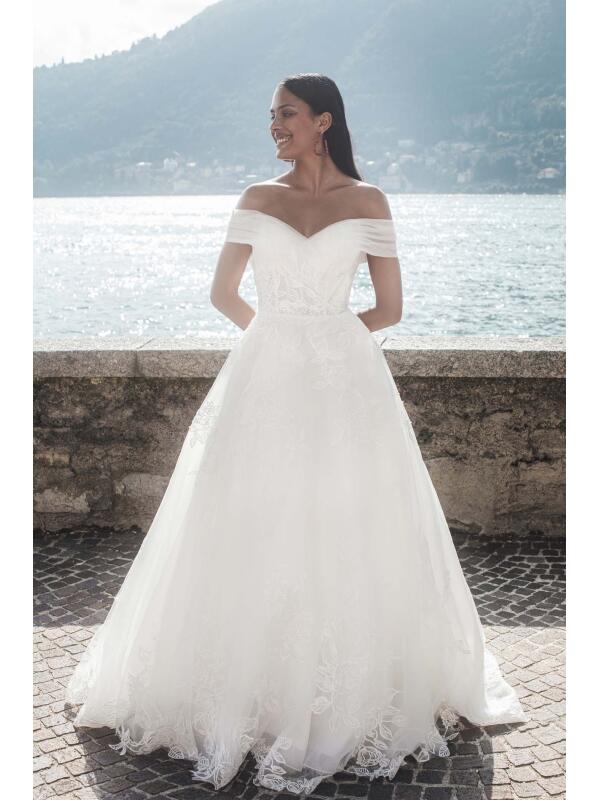 Vestido de Novia (MJ1008) - Off White