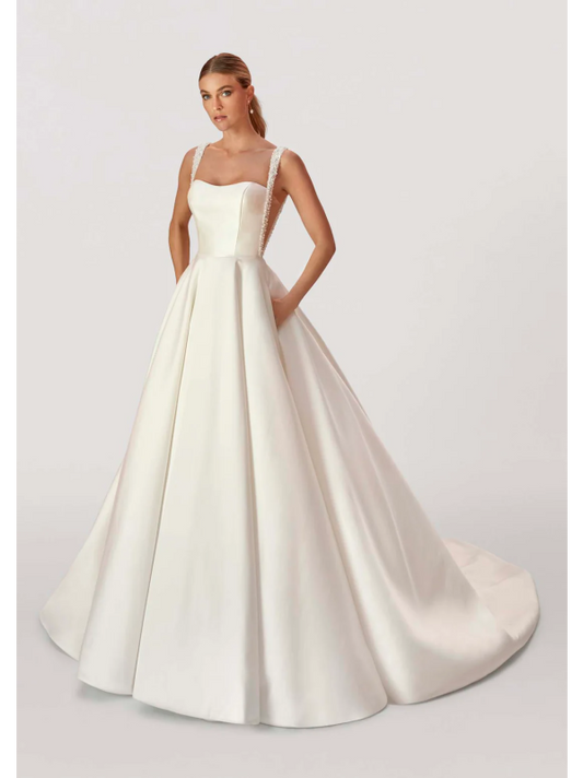Vestido de Novia (MJ1061) - Off White