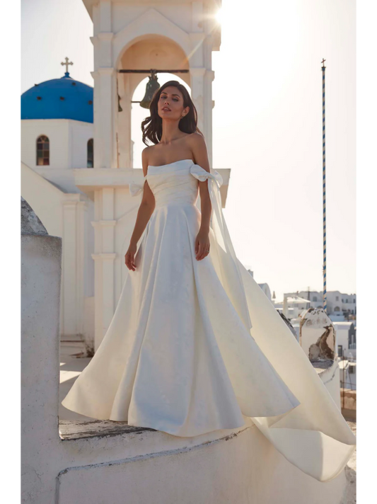 Vestido de Novia (MJ1103) - Off White