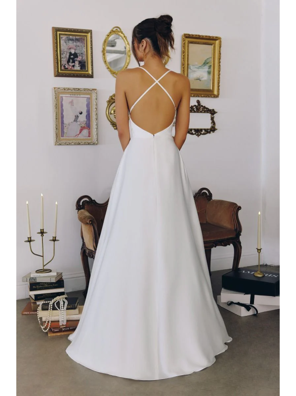 Vestido largo Satín (t714w) - imagen 2