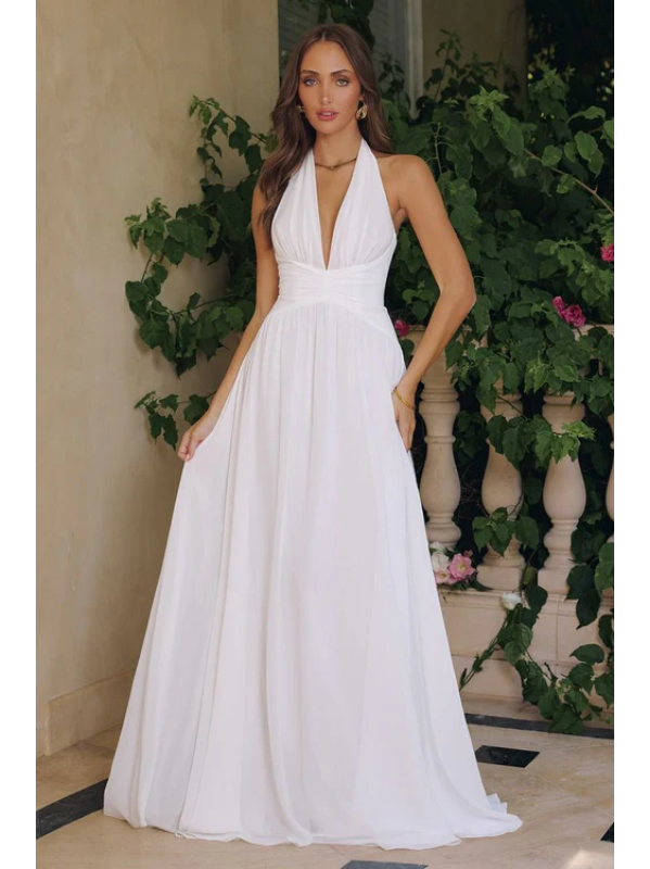 Vestido largo (T715w) - Off White