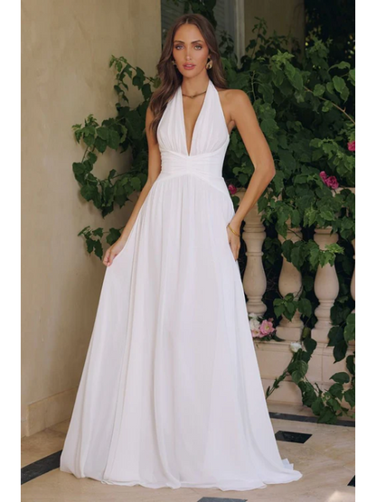 Vestido largo (T715w) - Off White
