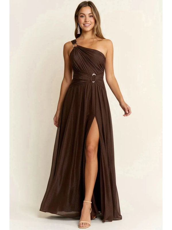 Vestido de Fiesta -S.M.L- (chocol) - Dusty Blue