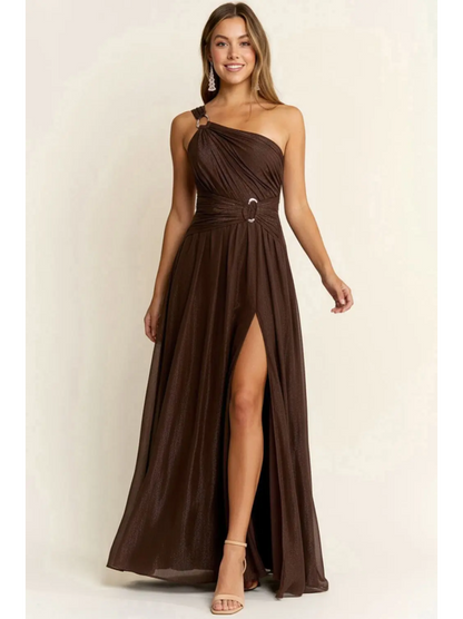 Vestido de Fiesta -S.M.L- (chocol) - Dusty Blue