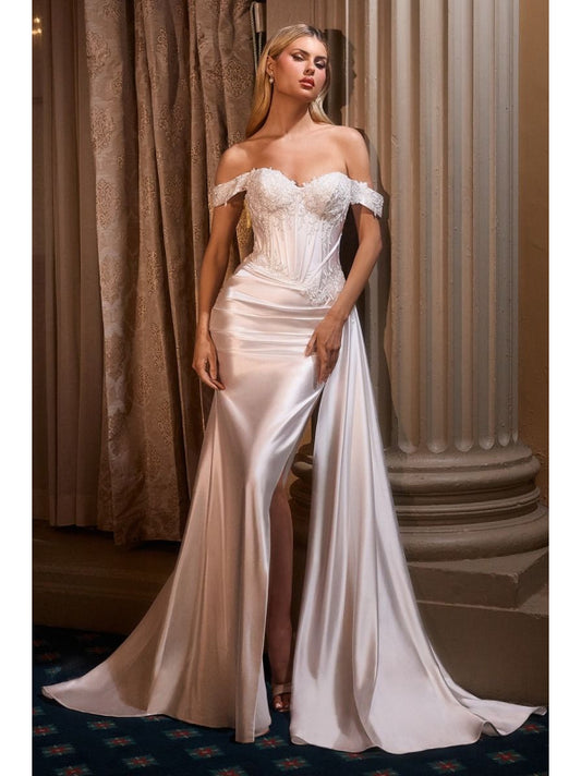 Vestido de Novia (cd803w) - Off White