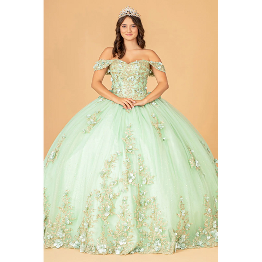 Vestido de Gala (gl3102-sage) - Sage