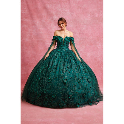 Vestido de Gala (KL2382) - Emerald