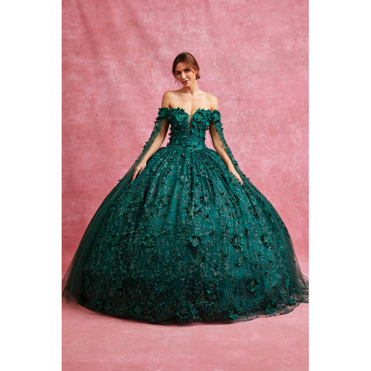 Vestido de Gala (KL2382) - Emerald