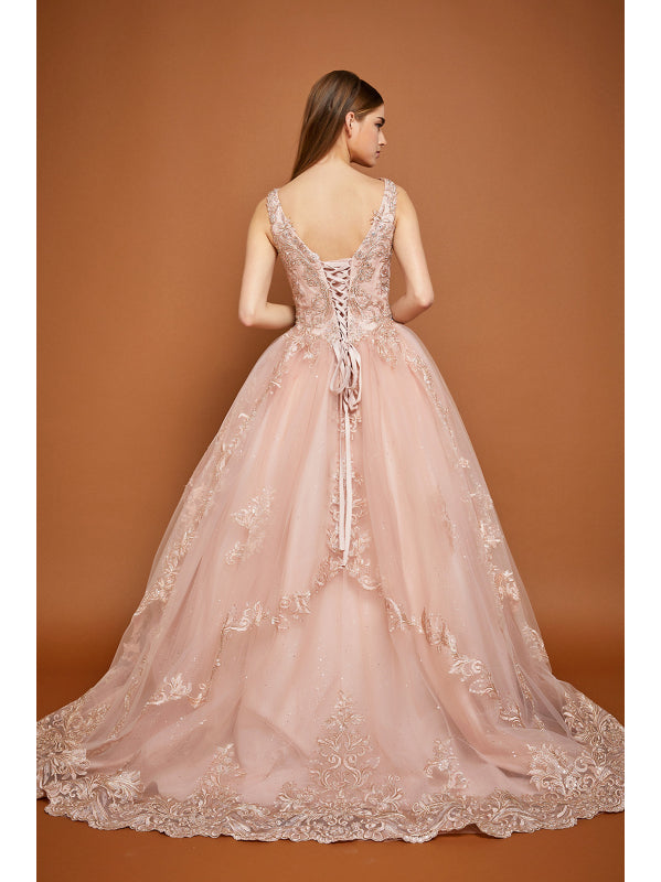 Vestido de Gala (WF30646_rosegold) - imagen 2