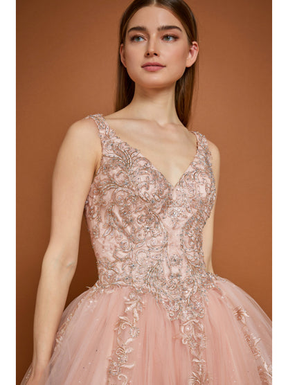 Vestido de Gala (WF30646_rosegold) - imagen 3