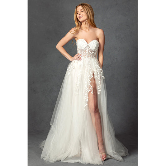 Vestido de Novia (MZW6645) - Ivory