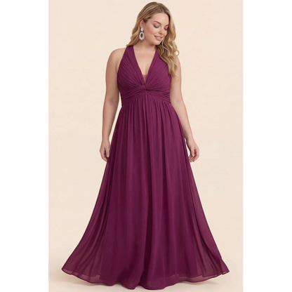 Vestido de Fiesta (MF22737P.PLUM) - Plum