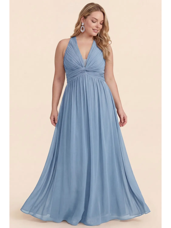 Vestido de Fiesta (MF22737P.CELESTE) - Celeste