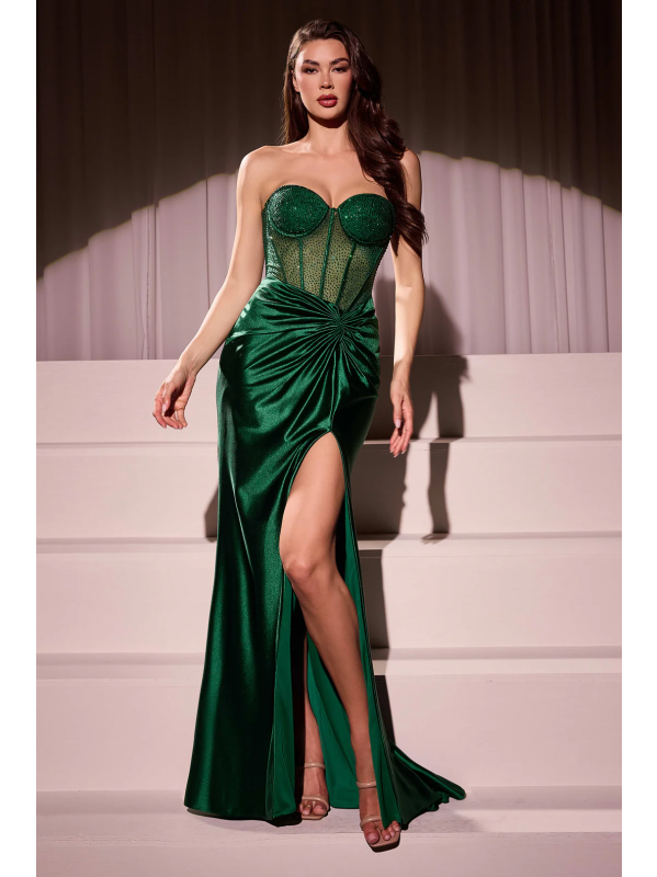Vestido de Fiesta XS.S.M (CD2408.1) - Emerald