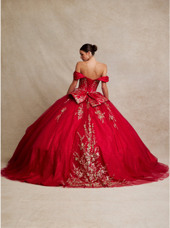 Vestido de Gala (KLQ1035_redgold) - imagen 3