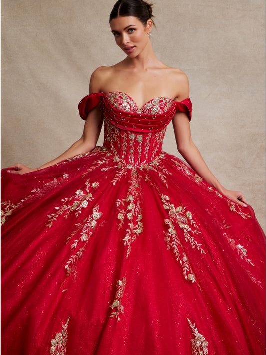 Vestido de Gala (KLQ1035_redgold) - Gold