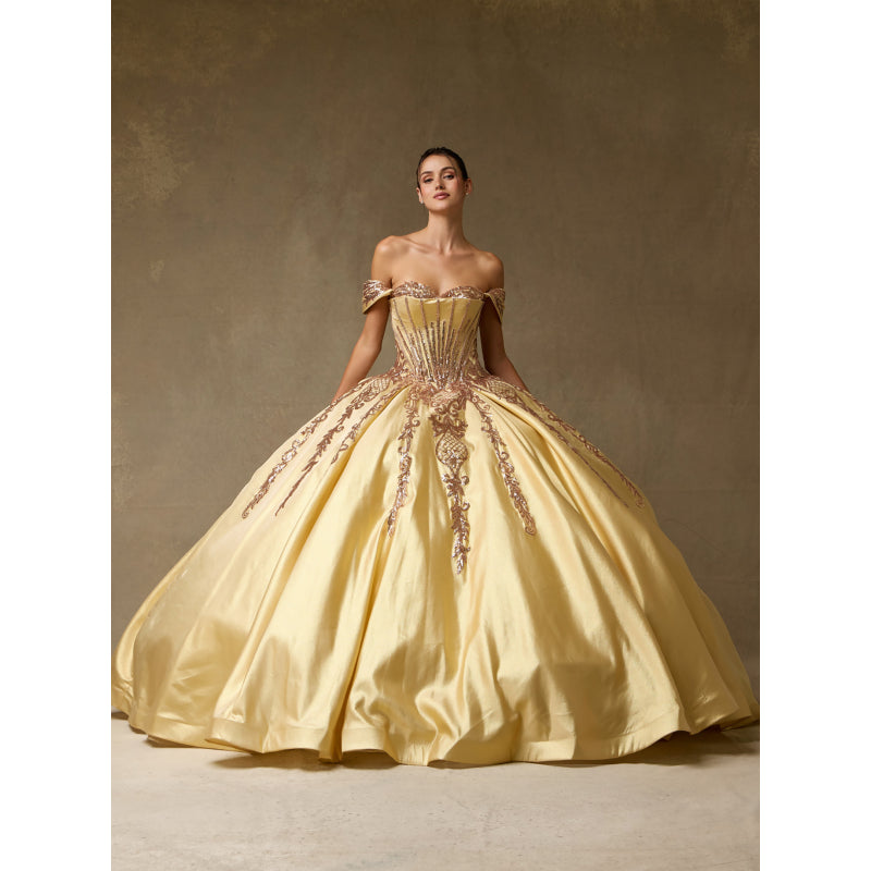 Vestido de Gala (SRQ2558_GOLD) - imagen 2