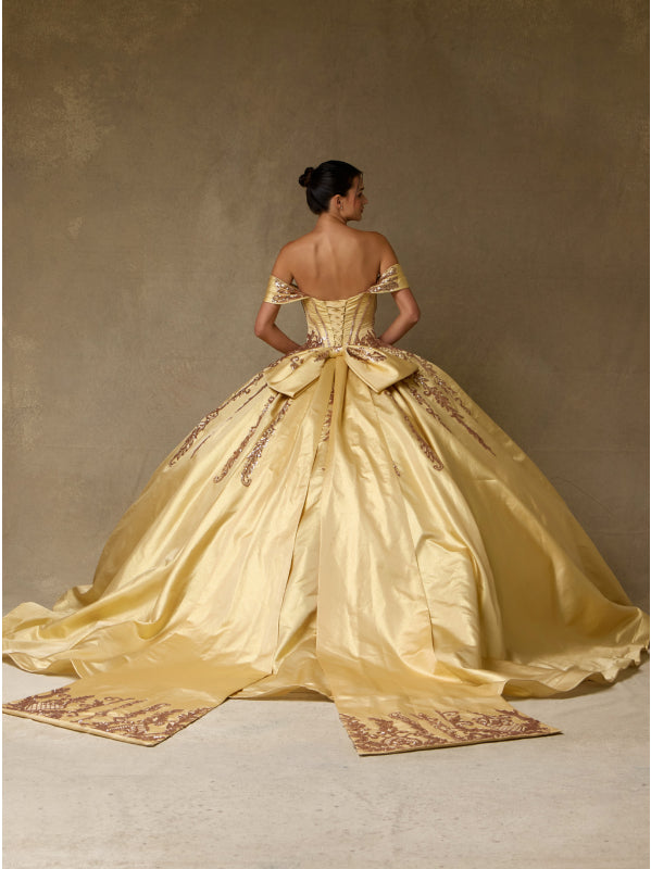 Vestido de Gala (SRQ2558_GOLD) - imagen 3