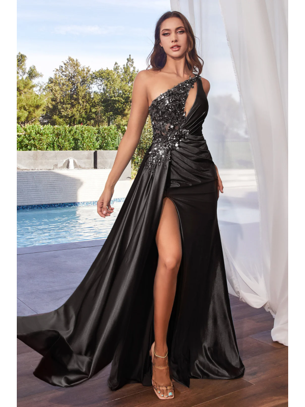 Vestido de Gala (CDS454.BLACK) - Rose