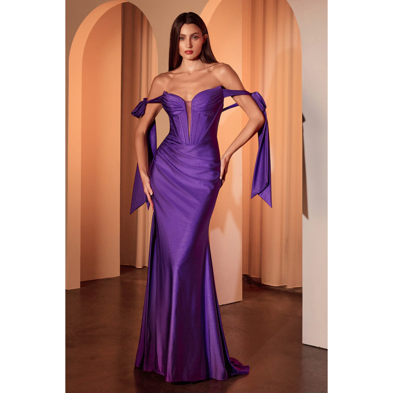 Vestido de Fiesta (KV1120.PURPLE) - Purple