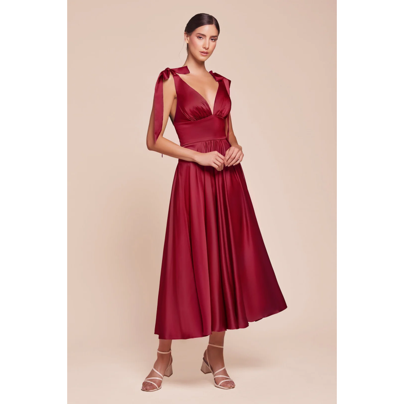 Vestido (7499.burgundy) - Burgundy