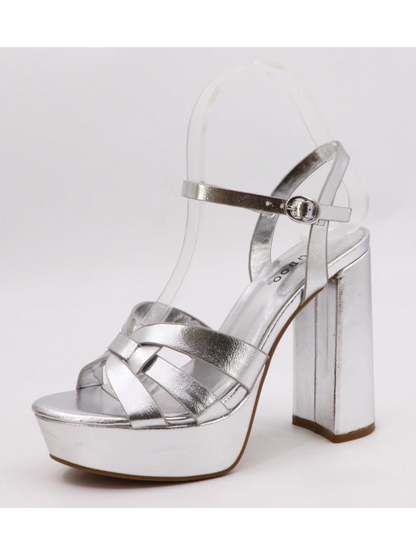 Sandalia color Plata