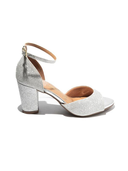 Sandalia plata Escarchada