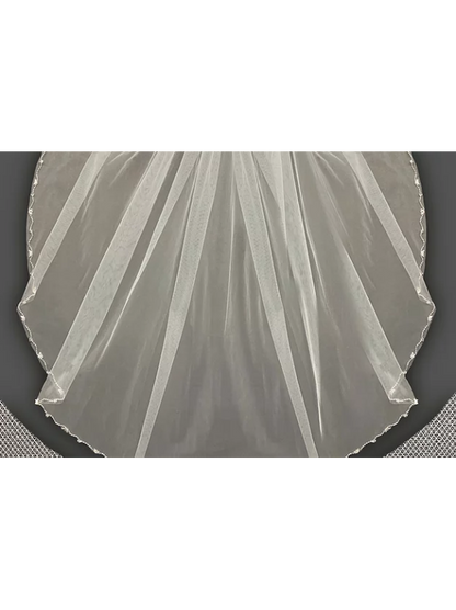 Velo 90cms Ivory con Swarovsky V3048