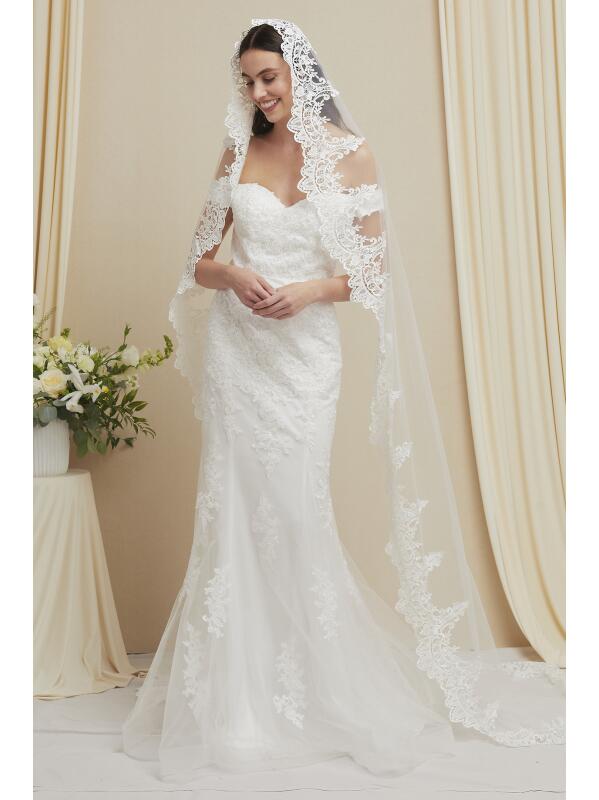 Velo catedral OFF white W426V