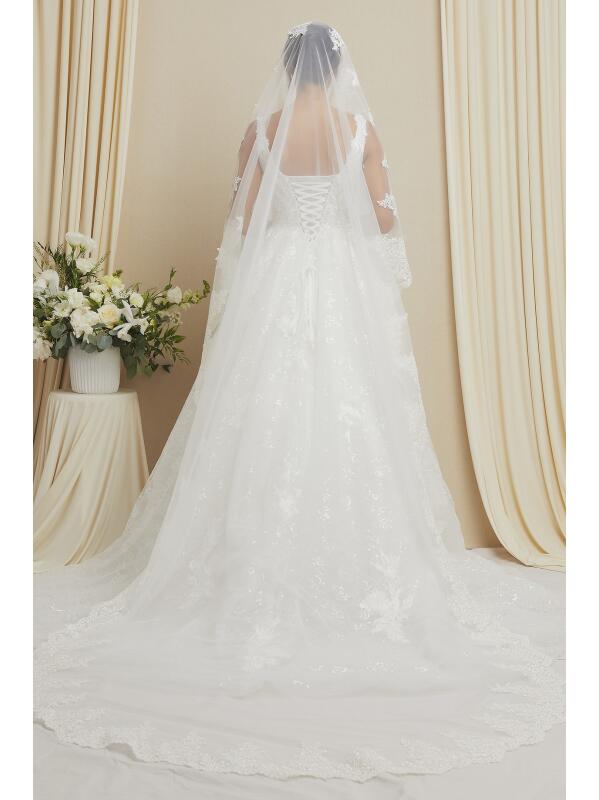 Velo catedral OFF white W498V
