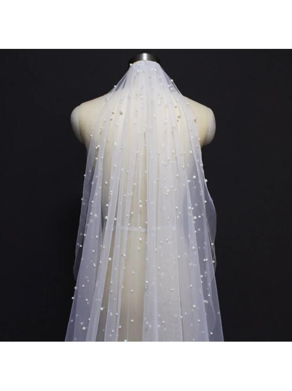 Velo de perlas - 3 metros OFFWHITE-