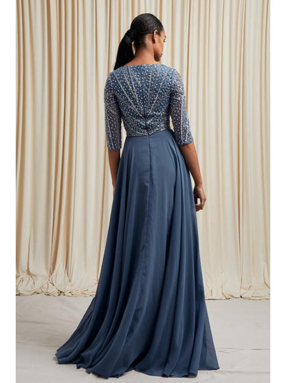 Vestido Formal color Celeste