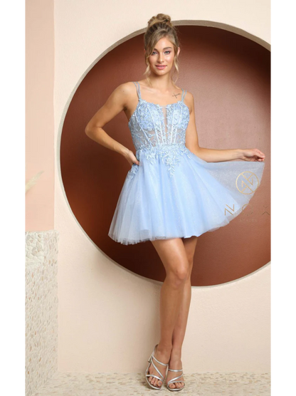 Vestido corto talla S