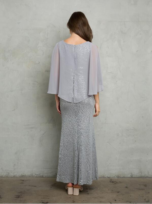 Vestido de Fiesta -Vino, Azul, Morado-
